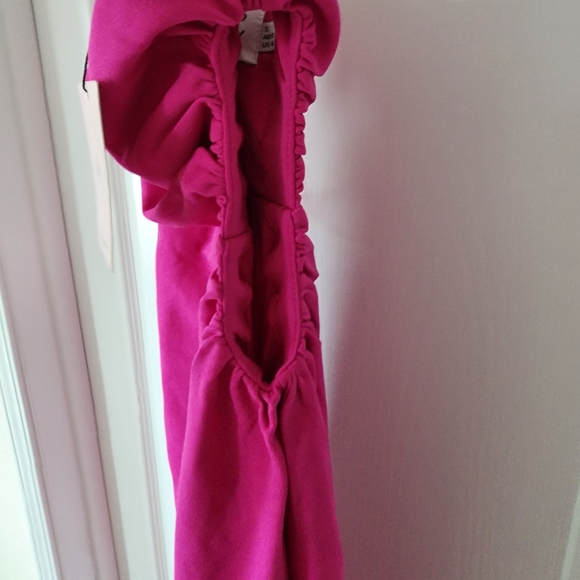 Hello Molly Vibrant Pink One-Shoulder Dress - Picture 5 of 9